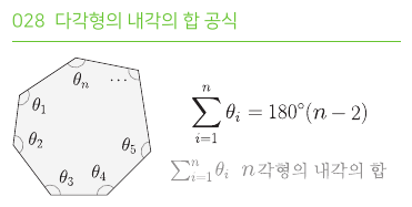다각형의 내각의 합 공식