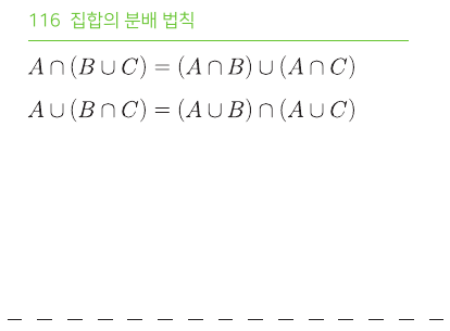 집합의 분배 법칙