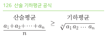 산술 기하평균 공식