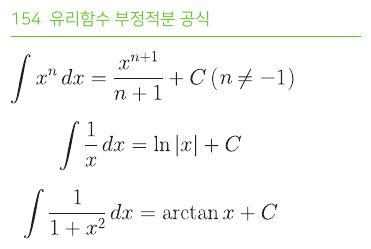 유리함수 부정적분 공식
