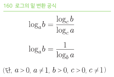 로그의 밑 변환 공식